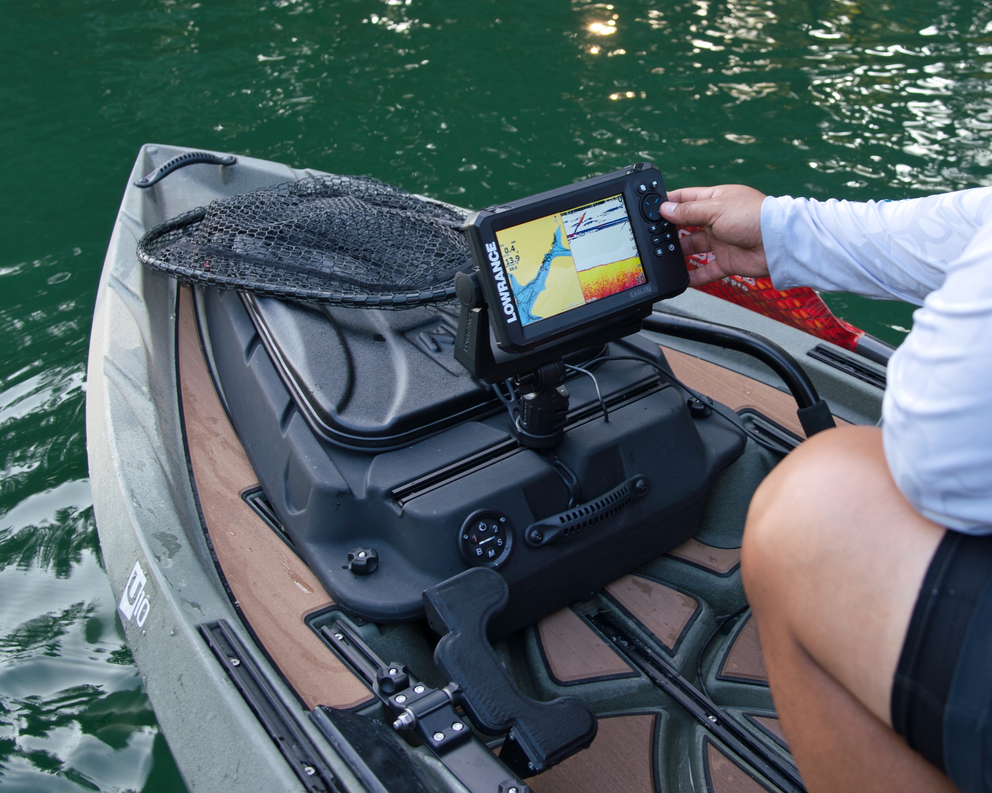NuCanoe U10 echoloto montavimas ant GearPod