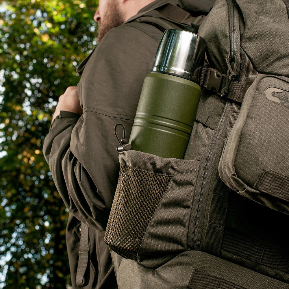 M-TAC Thermos 1000 ml kuprinės šoninėje kišenėje žygyje